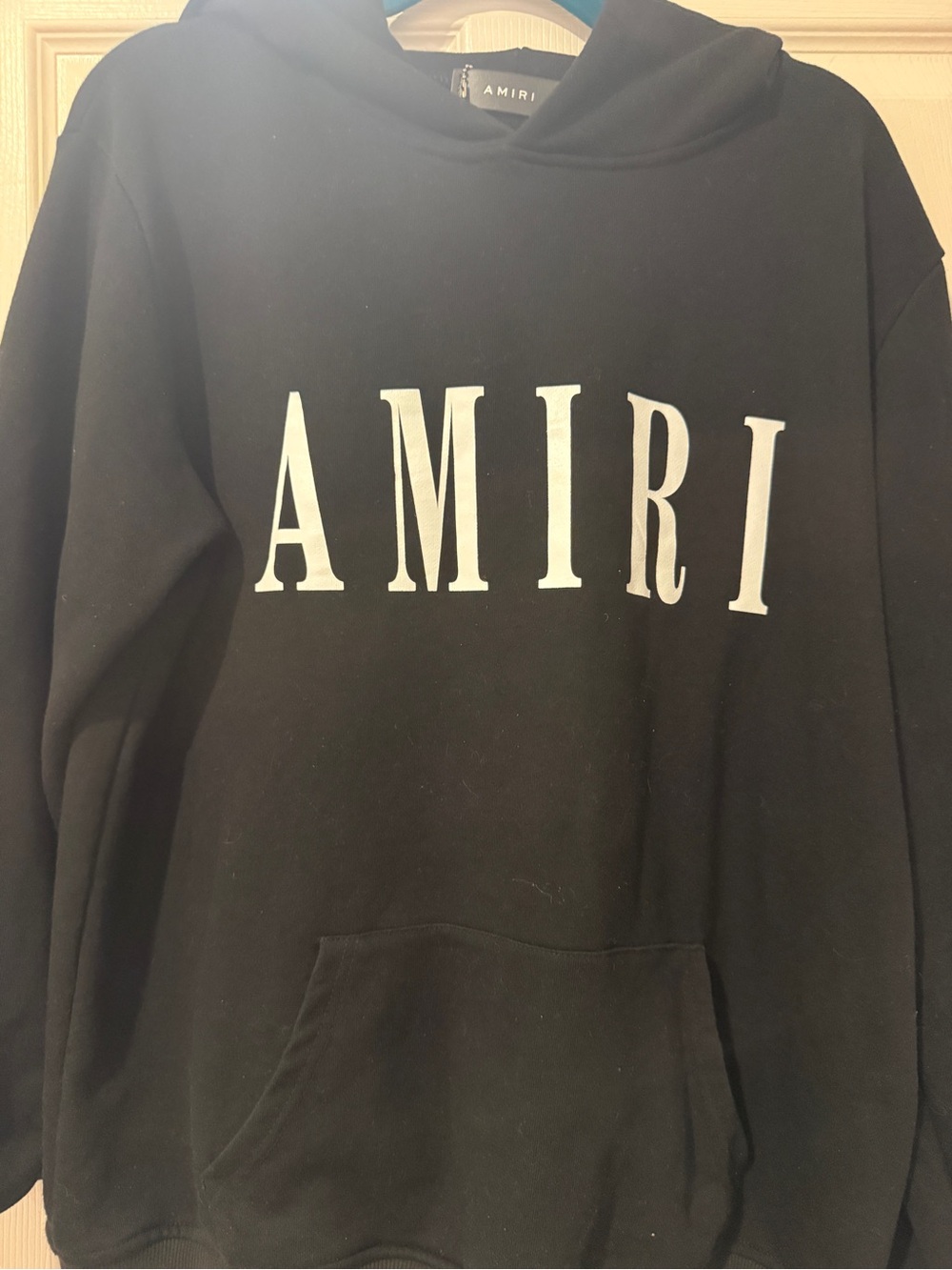AMIRI Black Sweatshirt with White Logo Tag